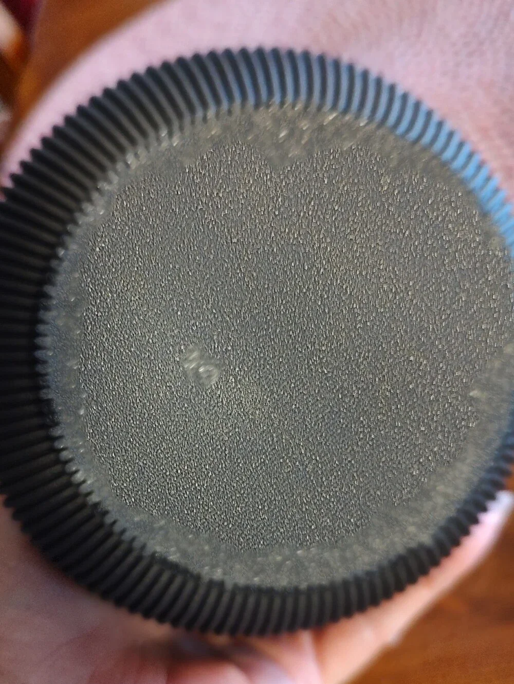 Modern Ribbed Double-Gourd Black Vase